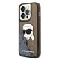 KARL LAGERFELD Glitter Karl Head - iPhone 14 Pro , melns cena un informācija | Telefonu vāciņi, maciņi | 220.lv