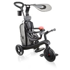 Trīsritenis Globber Explorer Trike 4in1 Deluxe Play, 633-120, pelēks цена и информация | Трехколесные велосипеды | 220.lv