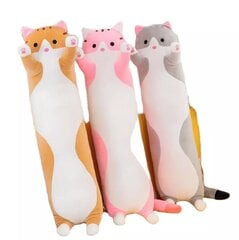 Plush toy cat pink, 70 cm цена и информация | Мягкие игрушки | 220.lv