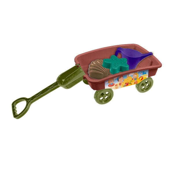 Bērnu dārznieka rati ar instrumentiem Mochtoys 12449 cena un informācija | Ūdens, smilšu un pludmales rotaļlietas | 220.lv