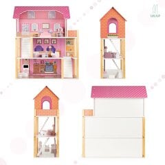 Деревянный кукольный дом Lulilo Tulipo 70cм цена и информация | Игрушки для девочек | 220.lv