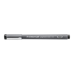 Marķieris Highlighter Staedtler Pigment Liner 308 Black 10 gab. 0,5 mm cena un informācija | Rakstāmpiederumi | 220.lv