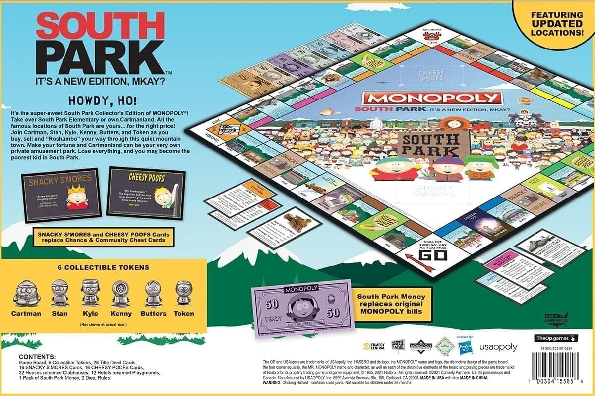 Spēle Monopoly South Park Collector's Edition cena un informācija | Galda spēles | 220.lv