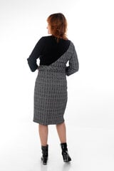 Комбинированное платье из ткани с люрексом цена и информация | Платья | 220.lv