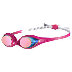 ARENA Spider Junior Mirror White/Pink/Fuchsia peldbrilles cena un informācija | Peldēšanas brilles | 220.lv