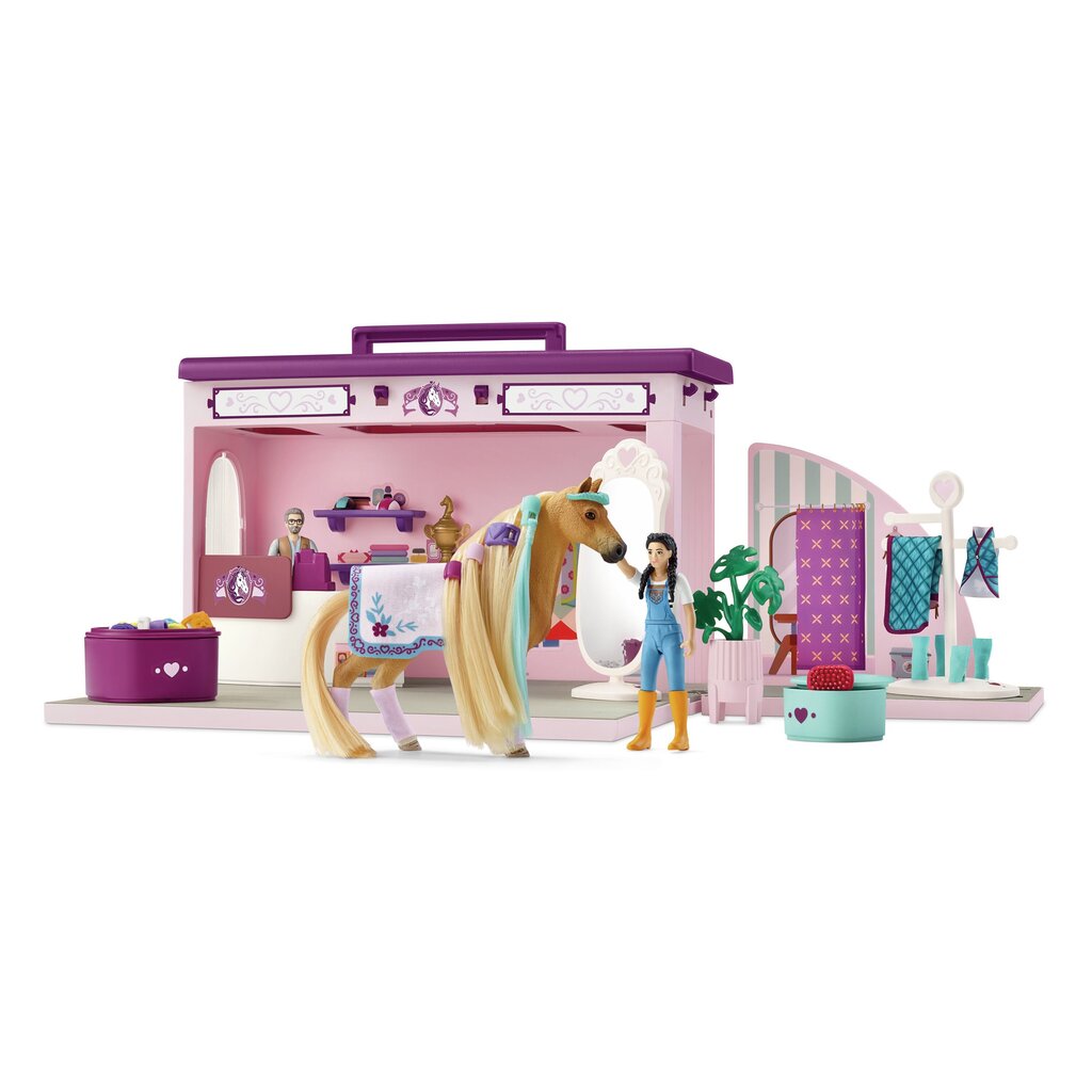 SCHLEICH SOFIA´S BEAUTIES Atverams zirgu modes salons cena un informācija | Rotaļlietas meitenēm | 220.lv