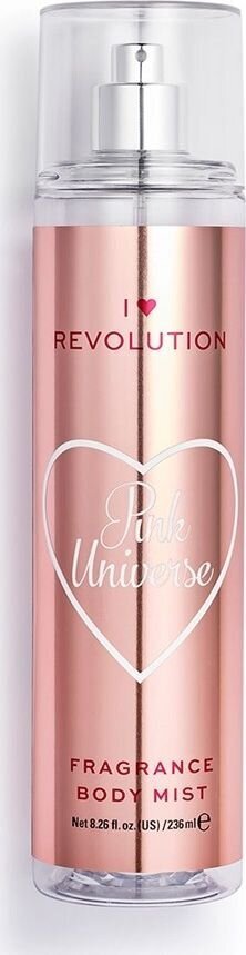 Parfimēts ķermeņa sprejs Makeup Revolution Fragrance Body Mist Pink Universe, 236 ml цена и информация | Parfimēta sieviešu kosmētika | 220.lv