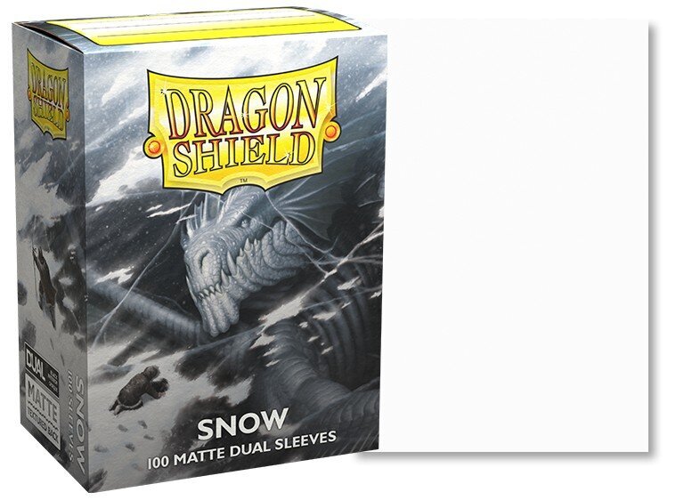 Spēle Dragon Shield Standard Matte Dual Sleeves - Snow (100 gab.) cena un informācija | Galda spēles | 220.lv