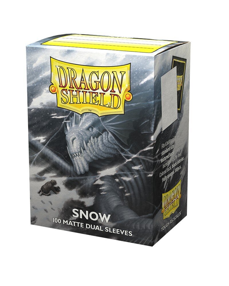 Spēle Dragon Shield Standard Matte Dual Sleeves - Snow (100 gab.) cena un informācija | Galda spēles | 220.lv