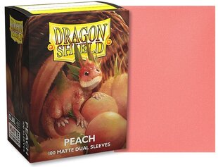 Spēle Dragon Shield Standard Matte Dual Sleeves - Peach (100 gab.) cena un informācija | Galda spēles | 220.lv
