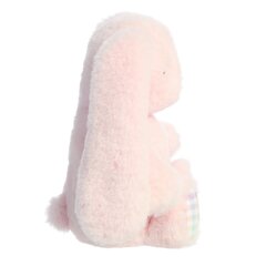 AURORA Rainbow Gingham Bunnies plīša rozā trusis, 18 cm cena un informācija | Mīkstās (plīša) rotaļlietas | 220.lv