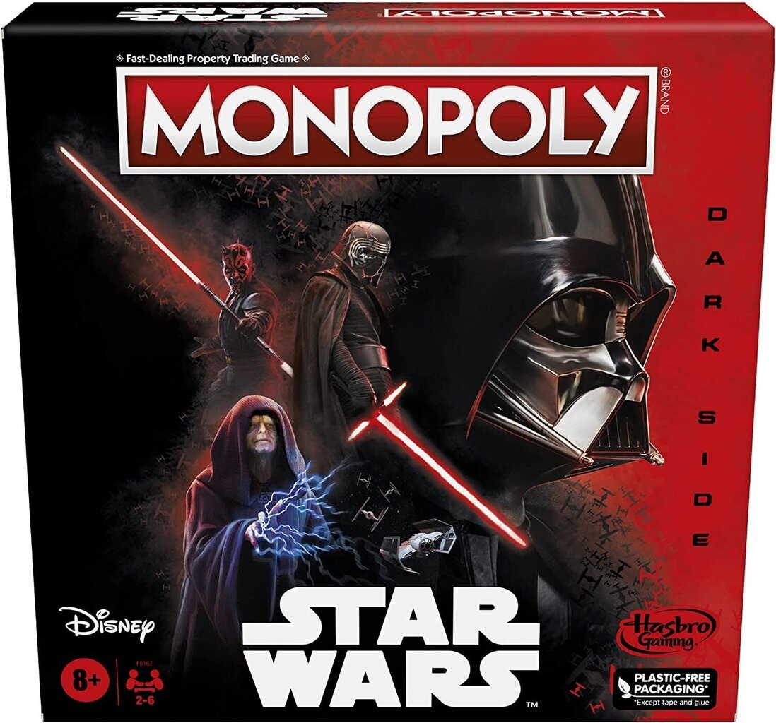 Galda spēle Monopoly Star Wars Dark Side Edition cena un informācija | Galda spēles | 220.lv