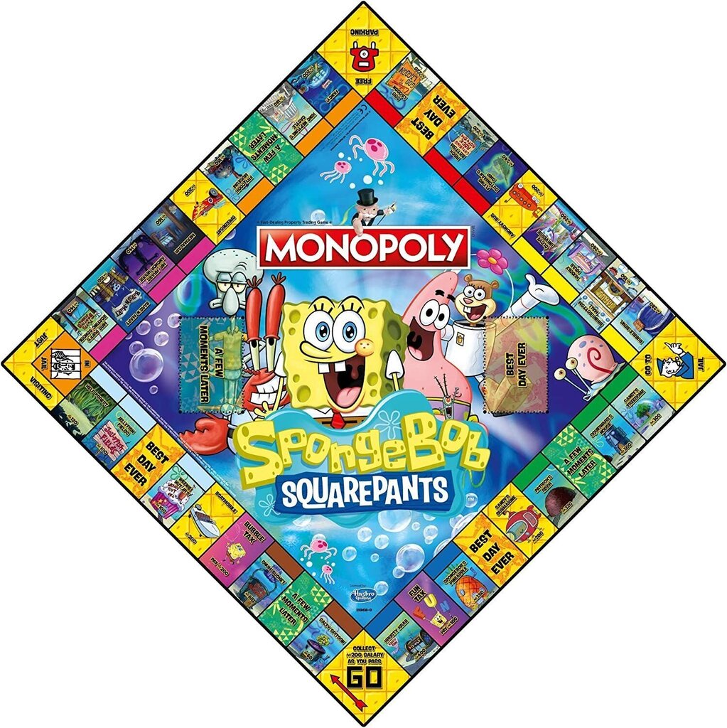 Monopols Spongebob Squarepants Edition cena un informācija | Galda spēles | 220.lv