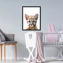 Sienas plakāts Mīlīgs leoparda dzīvnieku plakāts bērnu istabas dekors - 40 x 30 cm cena un informācija | Dekoratīvās uzlīmes | 220.lv
