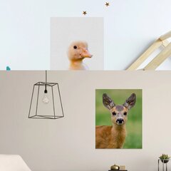 Sienas audekls Small Deer Interjera dekors bērnu istabai - 40 x 30 cm cena un informācija | Dekoratīvās uzlīmes | 220.lv