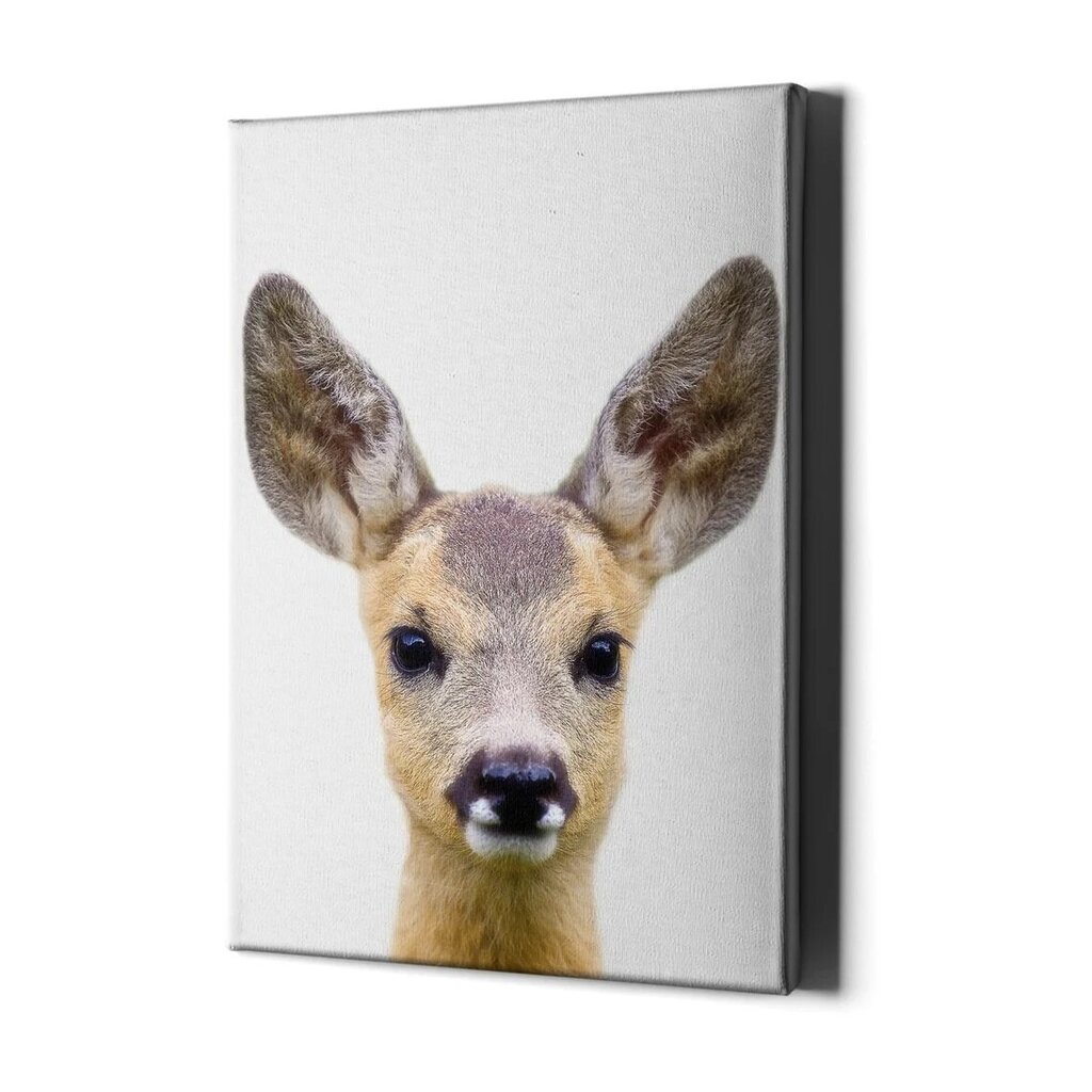 Sienas audekls Small Deer Interjera dekors bērnu istabai - 40 x 30 cm cena un informācija | Dekoratīvās uzlīmes | 220.lv