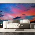 Fototapete ar gaišu debesu attēlu Tapete ar skaistu ainavu Interjera dekors - 390 x 280 cm