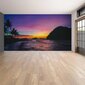 Fototapete ar spoža saulrieta attēlu pludmalē Tapete ar skaistu ainavu Interjera dekors - 390 x 280 cm cena un informācija | Dekoratīvās uzlīmes | 220.lv