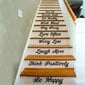 Vinila uzlīmes uz kāpnēm iekšējo dekoru iedvesmojošu uzrakstu veidā cena un informācija | Dekoratīvās uzlīmes | 220.lv