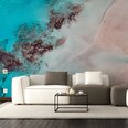 Фотообои с мраморным изображением Обои с эффектом цветного мрамора Декор интерьера  - 390 х 280 см
