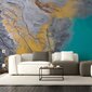 Tapetes ar marmora attēlu, tapetes ar krāsu marmora efektu, interjera dekors - 390 x 280 cm cena un informācija | Dekoratīvās uzlīmes | 220.lv
