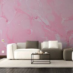 Фотообои с розовым мраморным изображением Обои с эффектом цветного мрамора Декор интерьера  - 390 х 280 см цена и информация | Декоративные наклейки | 220.lv