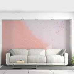 Tapetes ar marmora attēlu, tapetes ar gaiši rozā marmora efektu, interjera dekors - 390 x 280 cm cena un informācija | Dekoratīvās uzlīmes | 220.lv