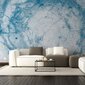 Sienas sienas gleznojums ar zilu marmora attēlu, tapetes ar krāsu marmora efektu, interjera dekors - 390 x 280 cm cena un informācija | Dekoratīvās uzlīmes | 220.lv