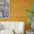 Tapetes ar koka attēlu, Tapetes ar koka sienas efektu, Interjera dekors - 390 x 280 cm