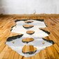Vinila grīdas uzlīme 3D cauruma veidā grīdā ar lidojošu tiltiņu Interjera dekors - 140 x 120 cm cena un informācija | Dekoratīvās uzlīmes | 220.lv