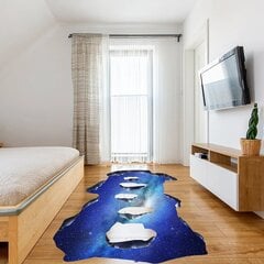 3D grīdas caurums Vinila grīdas uzlīme Space Design Interjera dekors - 140 x 120 cm cena un informācija | Dekoratīvās uzlīmes | 220.lv