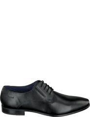 BUGATTI vīriešu melni apavi Morino Shoes cena un informācija | Vīriešu kurpes, zābaki | 220.lv