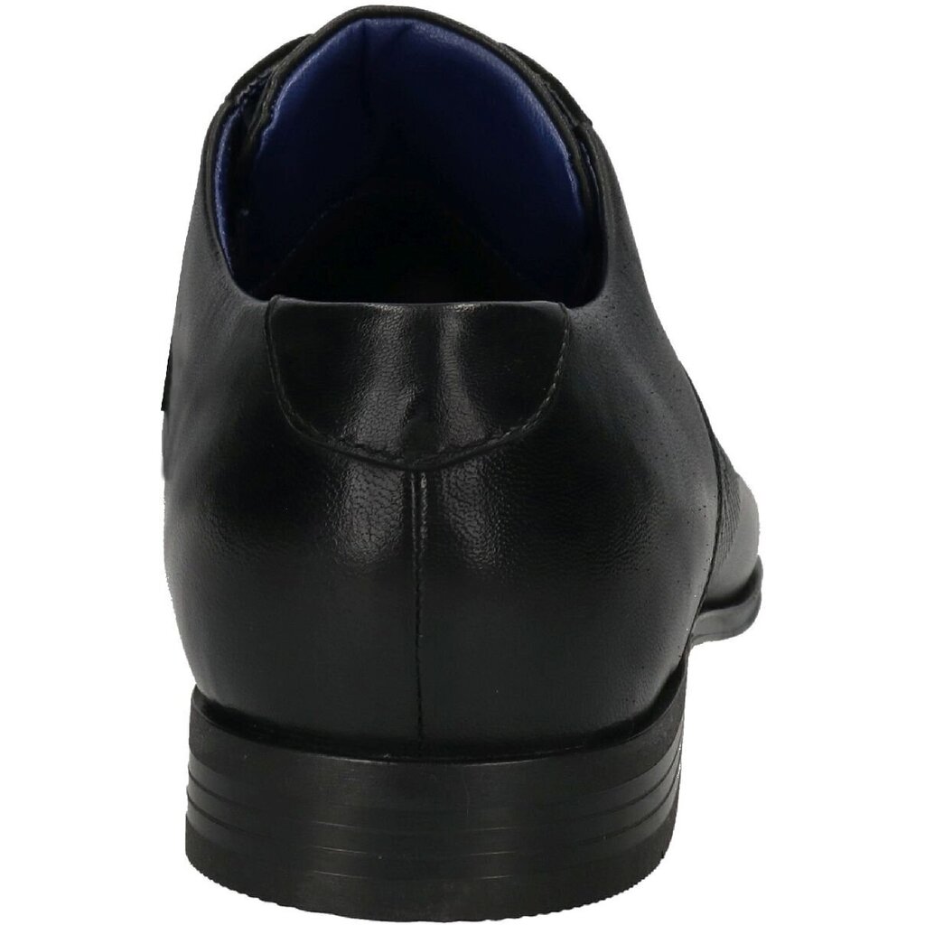 Bugatti vīriešu melni apavi Mattia Eco Formal cena un informācija | Vīriešu kurpes, zābaki | 220.lv