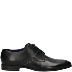 Bugatti vīriešu melni apavi Mattia Eco Formal cena un informācija | Vīriešu kurpes, zābaki | 220.lv