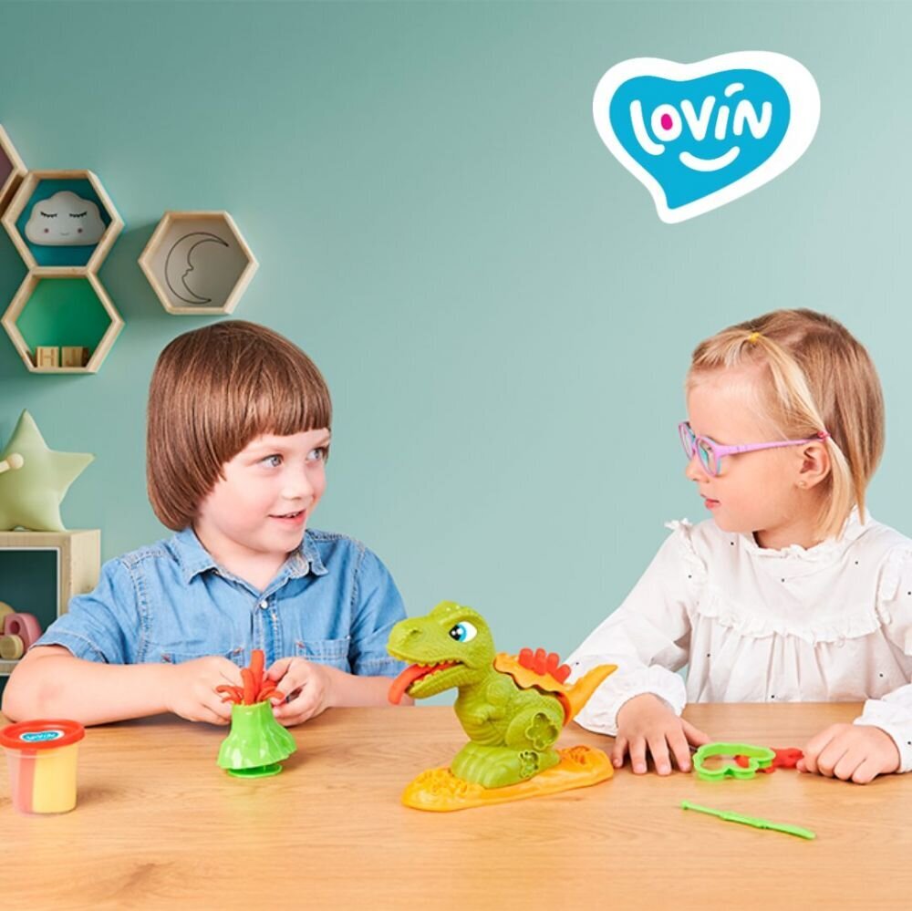 Radošais komplekts Modelēšanas mīkla Play Dough Dino Max 3+ gadi cena un informācija | Attīstošās rotaļlietas | 220.lv