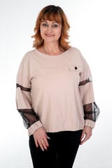 Нарядная блуза с комбинированным рукавом цена и информация | Женские блузки, рубашки | 220.lv