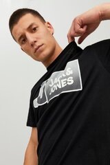 T-krekls JACK & JONES 12228078BLACK-M cena un informācija | Vīriešu T-krekli | 220.lv