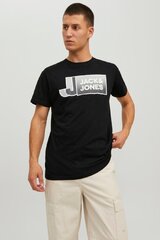 T-krekls JACK & JONES 12228078BLACK-M cena un informācija | Vīriešu T-krekli | 220.lv