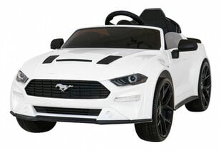 Одноместный электромобиль Ford Mustang GT, белый цена и информация | Электромобили для детей | 220.lv