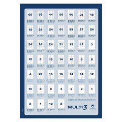 Этикетки для принтера MULTI 3 цена и информация | Тетради и бумажные товары | 220.lv