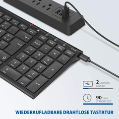 iClever 2.4G bezvadu tastatūra, QWERTZ izkārtojums cena un informācija | Klaviatūras | 220.lv