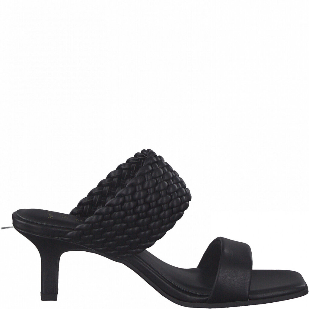 MARCO TOZZI sieviešu melnas elegantas sandales ar papēdi cena un informācija | Sieviešu sandales | 220.lv