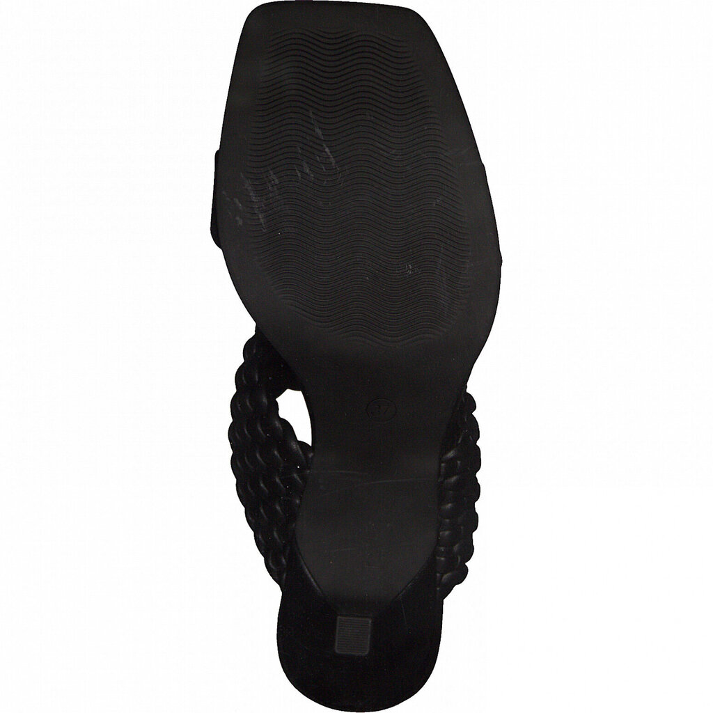 MARCO TOZZI sieviešu melnas elegantas sandales ar papēdi cena un informācija | Sieviešu sandales | 220.lv