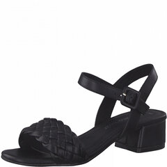 MARCO TOZZI sieviešu melnas sandales ar papēdi cena un informācija | Sieviešu sandales | 220.lv