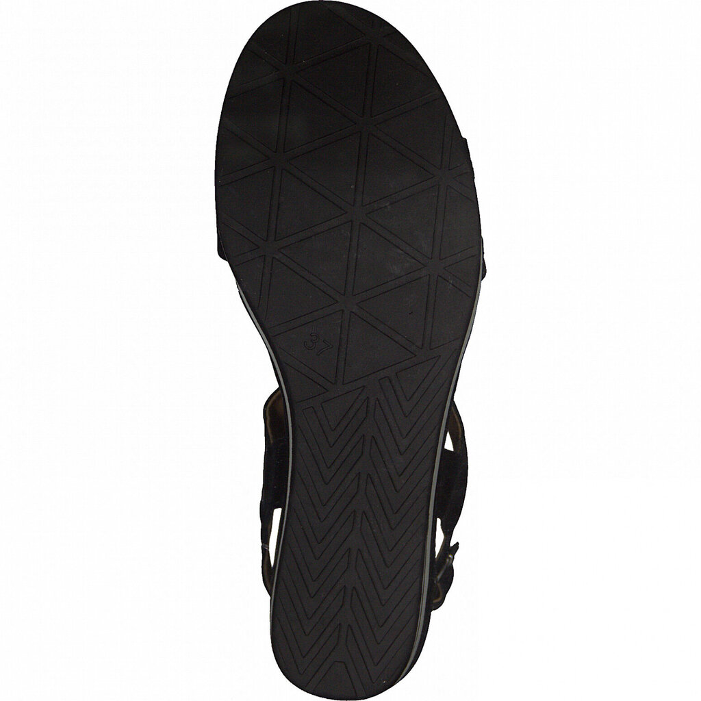MARCO TOZZI sieviešu melnas sandales ar biezu zoli cena un informācija | Sieviešu sandales | 220.lv
