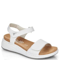 Rieker sieviešu baltas sandales SANDALS cena un informācija | Sieviešu sandales | 220.lv