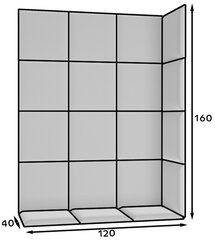 Комплект мягких настенных панелей NORE Quadratta Monolith 76, синий цвет цена и информация | Мягкие стеновые панели | 220.lv