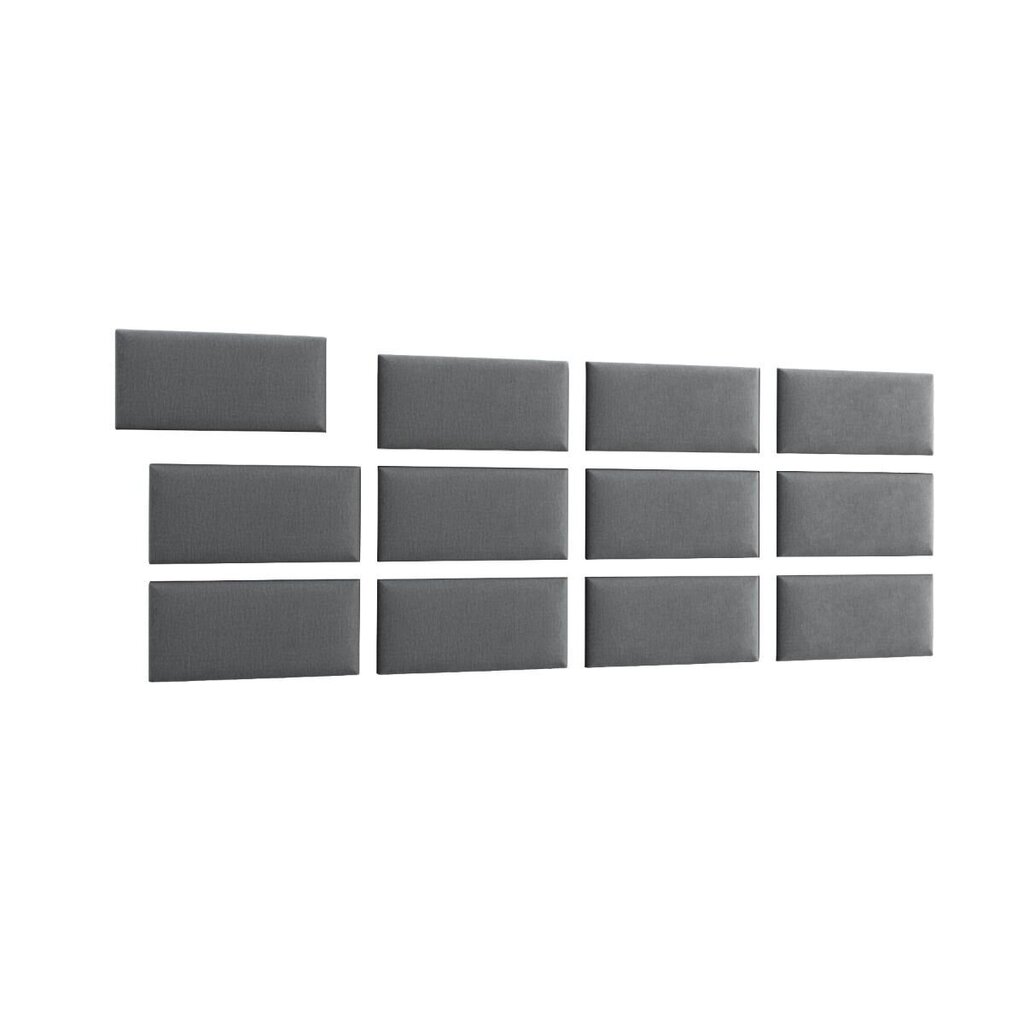 Mīksto sienu plākšņu komplekts NORE Quadratta Monolith 85, pelēks cena un informācija | Mīkstie sienas paneļi | 220.lv