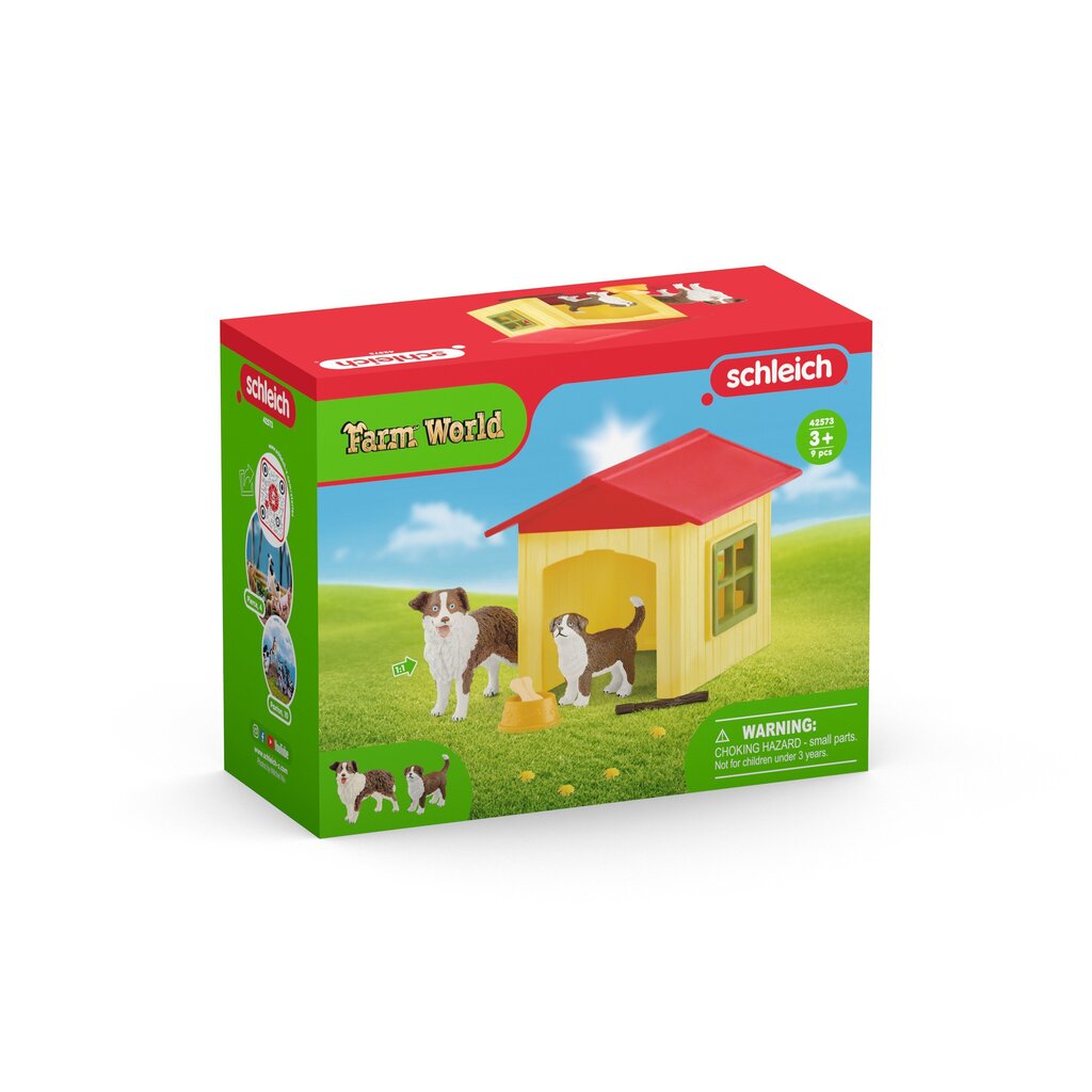 SCHLEICH FARM WORLD Draudzīgā suņuka māja цена и информация | Rotaļlietas zēniem | 220.lv