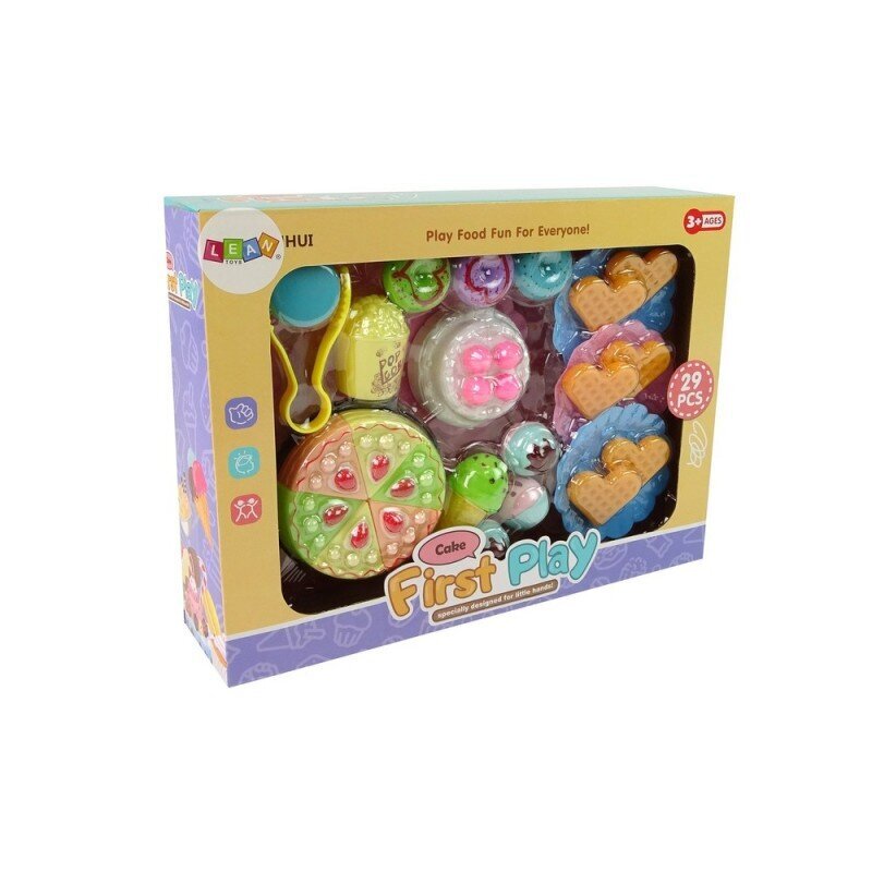 Rotaļu kūku komplekts LeanToys, 29 daļas цена и информация | Rotaļlietas meitenēm | 220.lv
